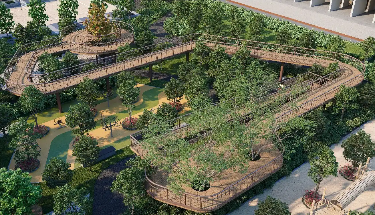 Godrej Parkshire greenscape skywalk